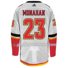 Calgary Flames SEAN MONAHAN 23 Adidas Wit Authentic Shirt - Mannen